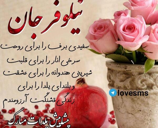عکس نوشته به اسم نیلوفر