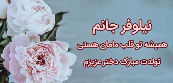 عکس نوشته به اسم نیلوفر