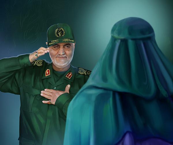 عکس امام حسین قاسم سلیمانی