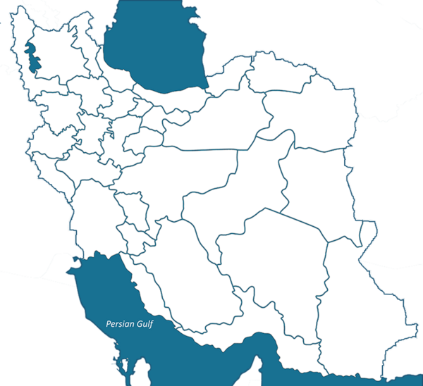 عکس نقشه ایران با جزئیات