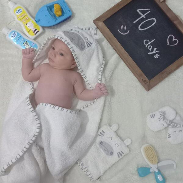عکس نوشته چهل روزگی پسرم
