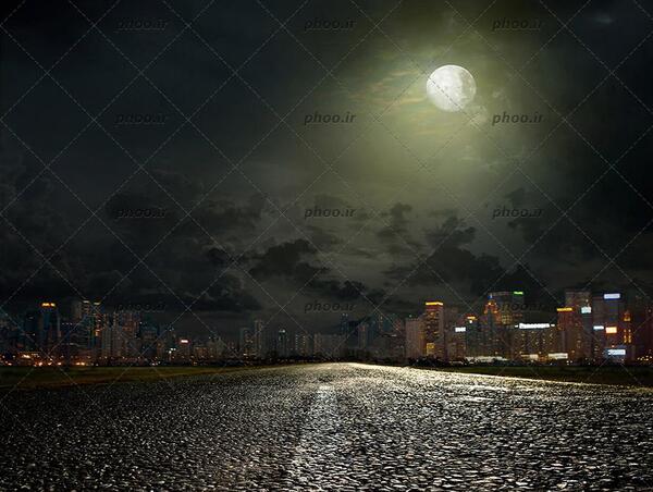 عکس جاده شب