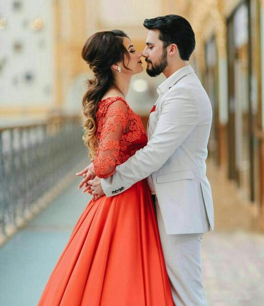 عکس عروس و داماد عاشقانه در بغل هم