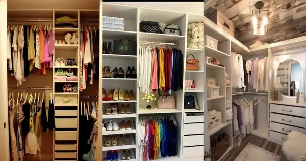 عکس ایده برای کمبود جای لباس