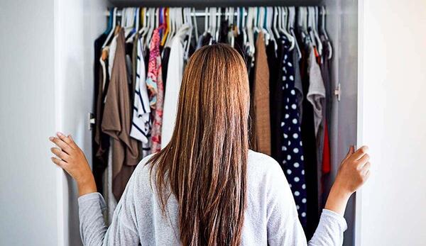 عکس ایده برای کمبود جای لباس