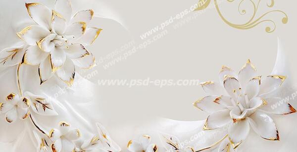 عکس کاغذ دیواری گل گلی