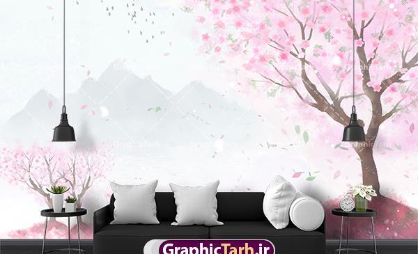 عکس کاغذ دیواری گل گلی