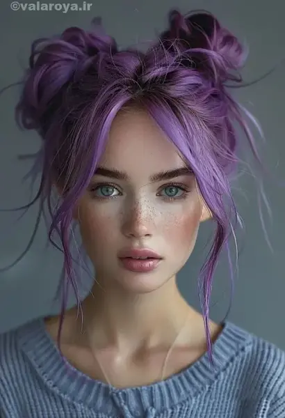عکس رنگ مو فانتزی