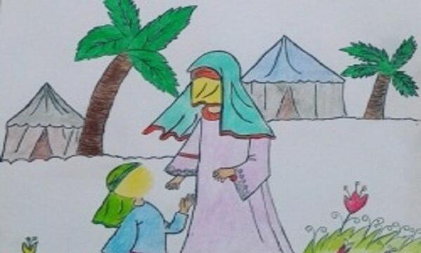عکس نقاشی روز عاشورا کودکانه