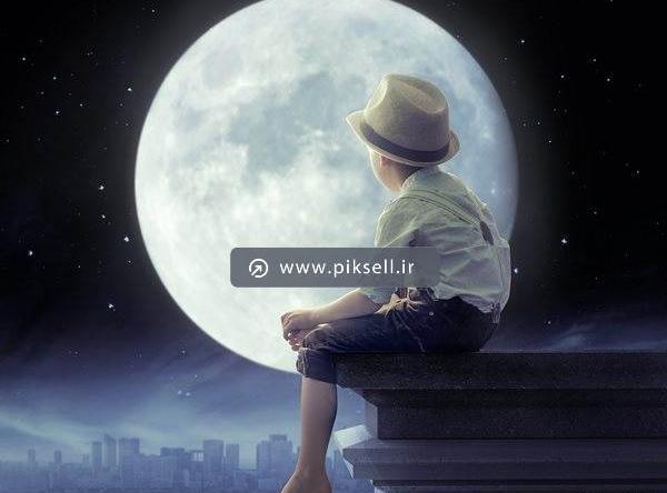 عکس ماه برای نقاشی کودکان