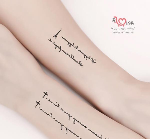 عکس طرح تاتو عاشقانه زنانه
