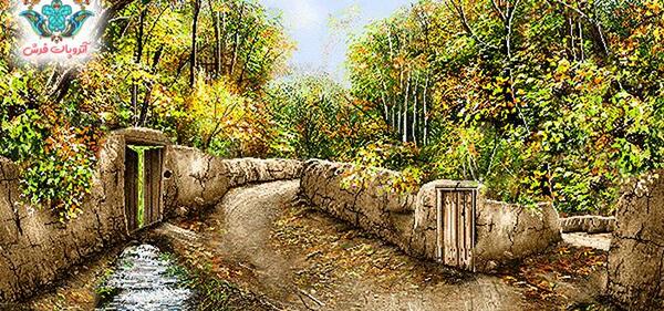 عکس پاییزی کوچه باغ