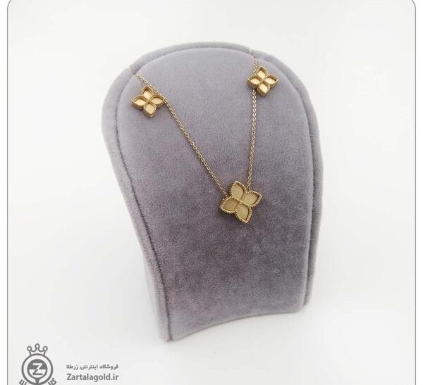 عکس نیم ست طلا دخترانه طرح گل