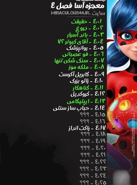 عکس میراکلس فصل 4