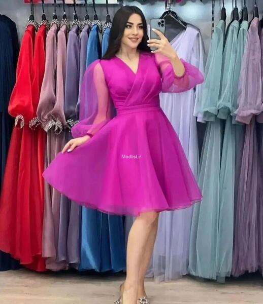 عکس لباس مجلسی کوتاه زنانه