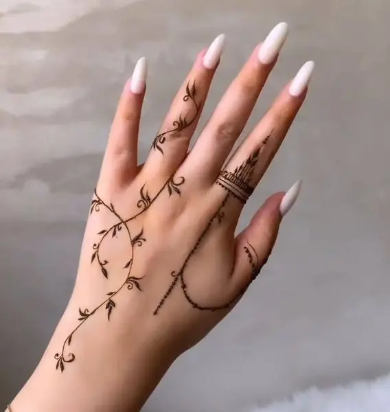 عکس مدل حنا روی دست و پا