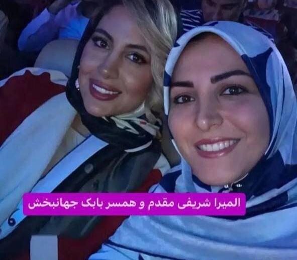 عکس پریا با همسرش