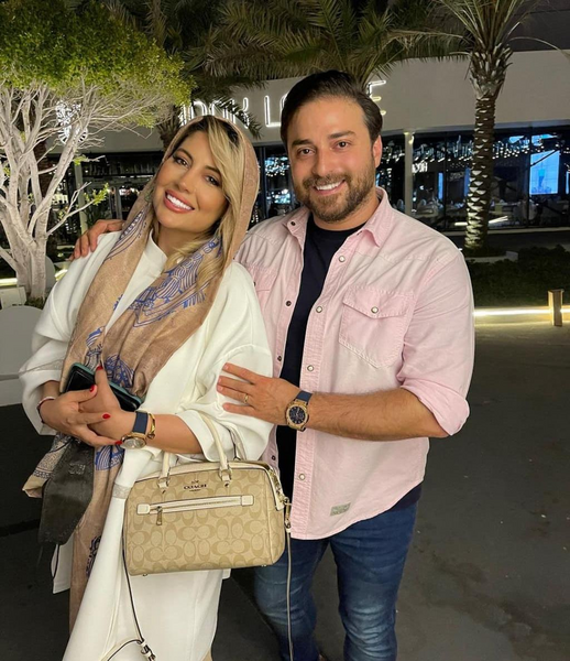 عکس پریا با همسرش