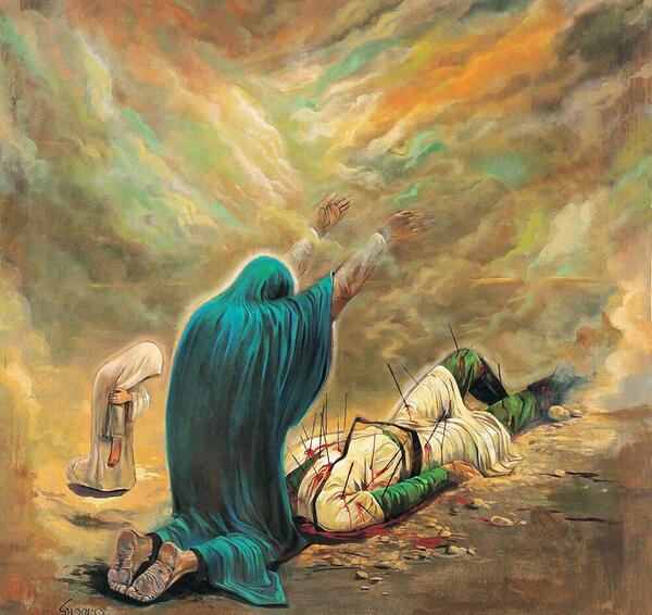 عکس امام حسین نقاشی ساده