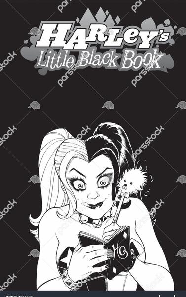 عکس سیاه سفید هارلی کویین