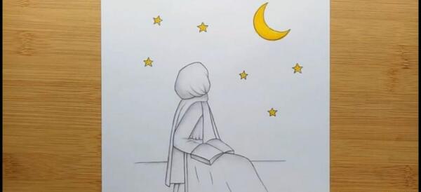 عکس نقاشی درباره ماه رمضان