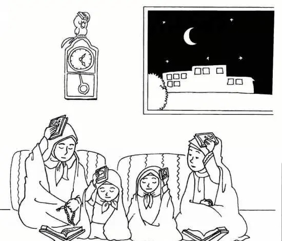 عکس نقاشی درباره ماه رمضان