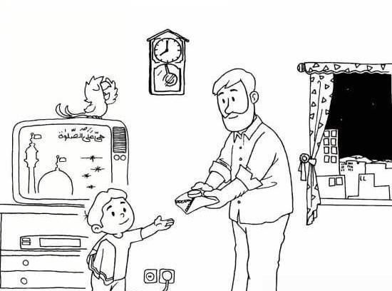 عکس نقاشی درباره ماه رمضان