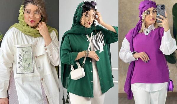 عکس شومیز زیر مانتویی