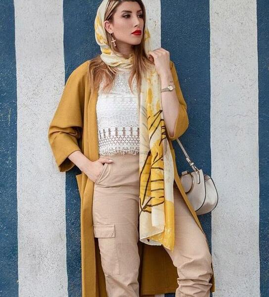 عکس شومیز زیر مانتویی