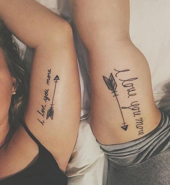 عکس تاتو روی دست عاشقانه