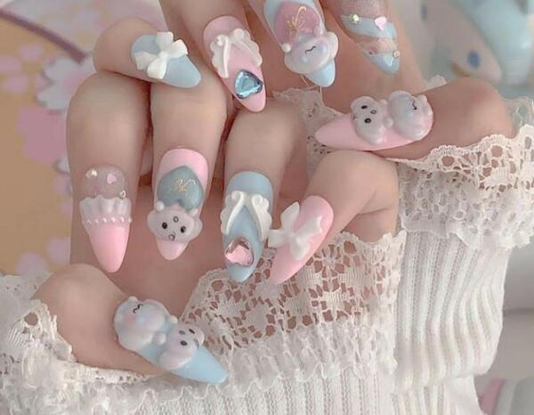عکس طرح ناخن ویسگون