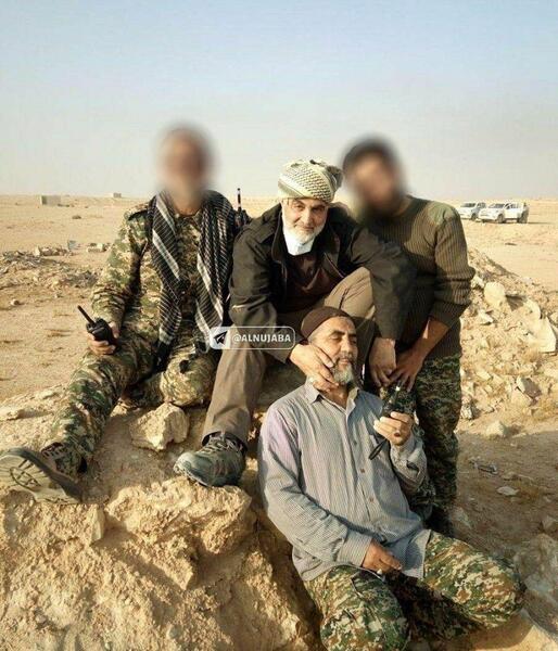 عکس سردار سلیمانی هنگام شهید شدن