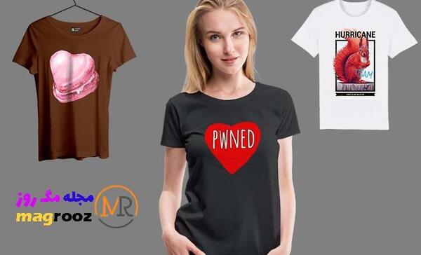 عکس تیشرت دخترانه بلند