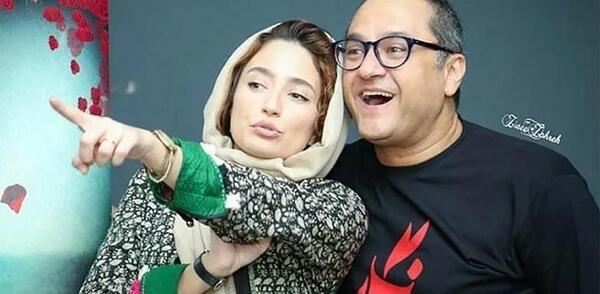 عکس افسانه بایگان و رامبد جوان