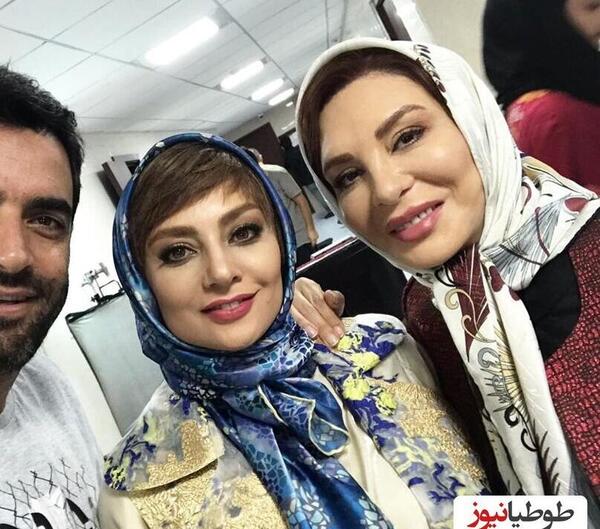 عکس افسانه بایگان و رامبد جوان