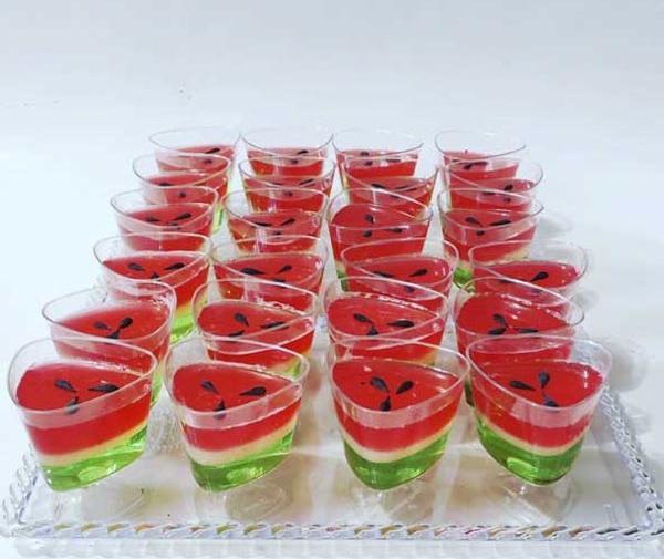 عکس ژله در لیوان یکبار مصرف