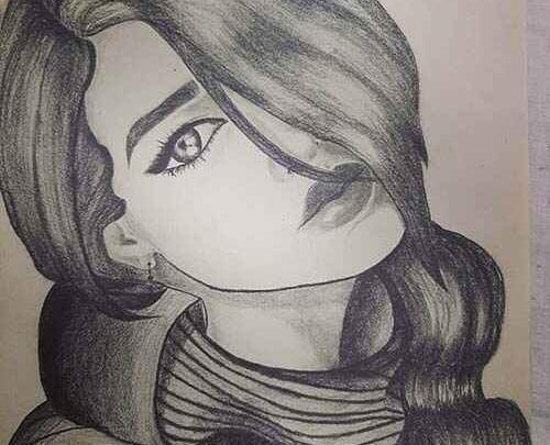عکس نقاشی دخترانه شیک آسان