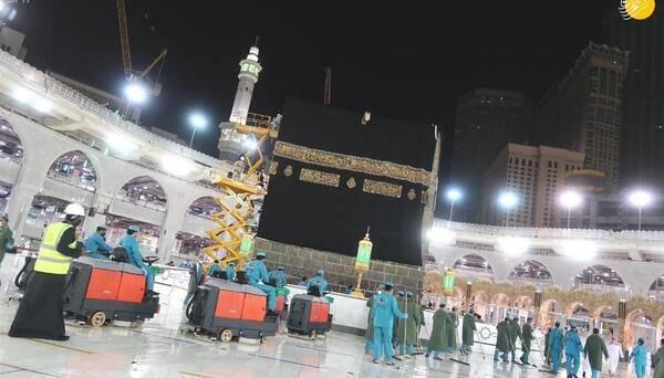عکس خانه خدا در شب