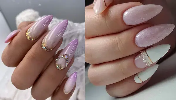 عکس مدل ناخن عروس ساده و شیک