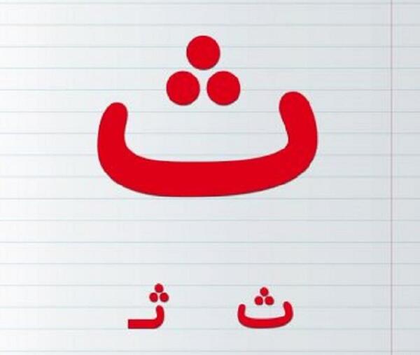عکس نقاشی ساده از حرف ث