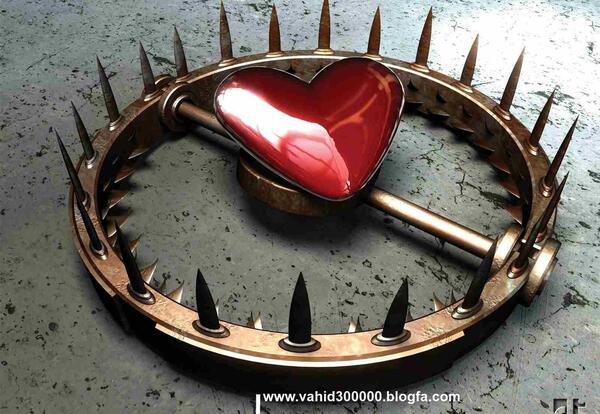 عکس قلب با نوشته لاو