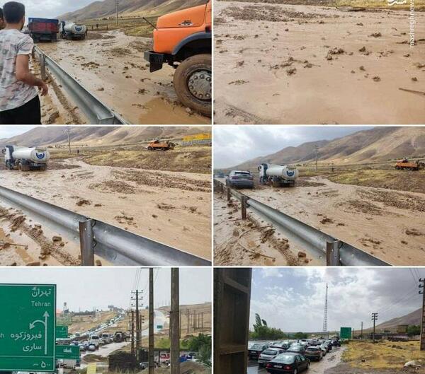 عکس جاده فیروزکوه