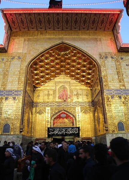 عکس هوایی حرم امام علی