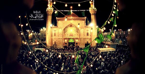عکس هوایی حرم امام علی
