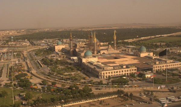 عکس هوایی حرم امام علی