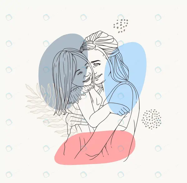 عکس روز مادر نقاشی