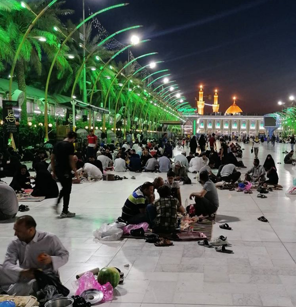 عکس بین الحرمین شلوغ