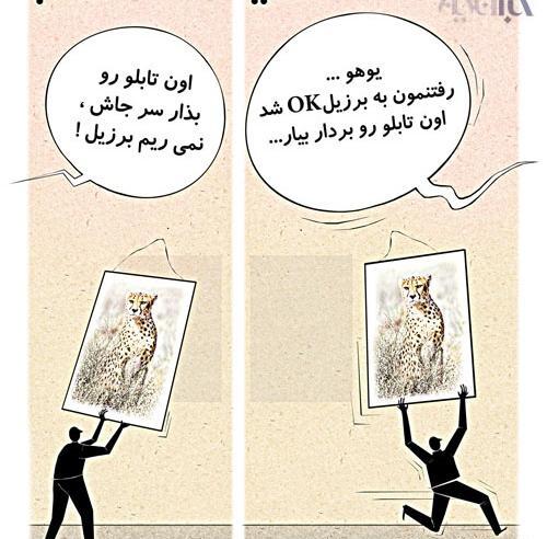 عکس یوز پلنگ ایرانی روی پیراهن تیم ملی