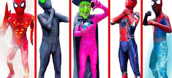 عکس مرد عنکبوتی صورتی