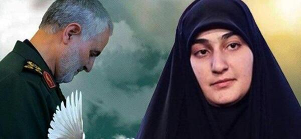 عکس دختر سلیمانی با گوشی اپل